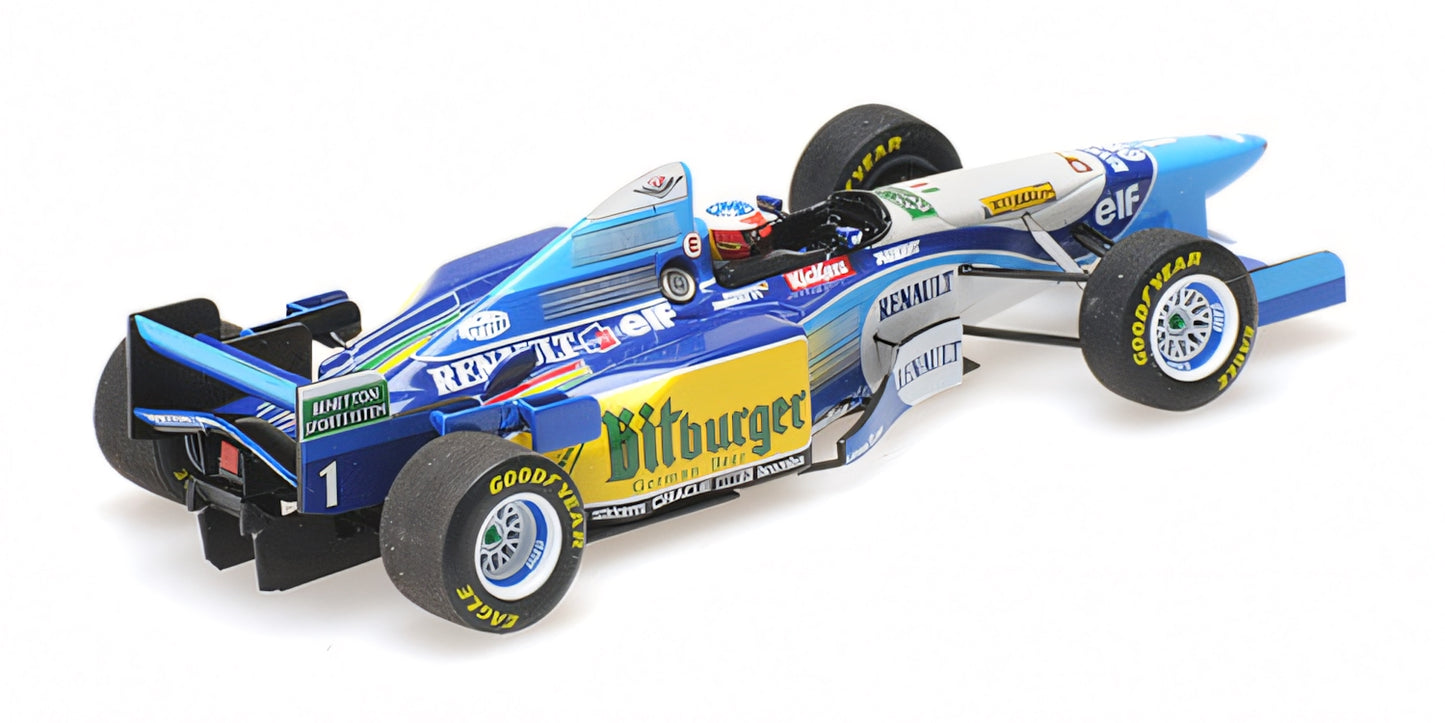 BENETTON RENAULT B195 MICHAEL SCHUMACHER WINNER PACIFIC GP WORLD CHAMPION 1995