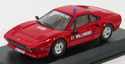 FERRARI - 308 GTB COUPE 1983 FEUERWEHR FF WILLENDORF AUSTRIA - FIRE ENGINE - RED