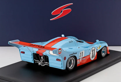 MIRAGE - GR8 3.0L V8 TEAM GULF RESEARCH RACING N 11 WINNER 24h LE MANS 1975 JACKY ICKX - DEREK BELL - LIGHT BLUE ORANGE