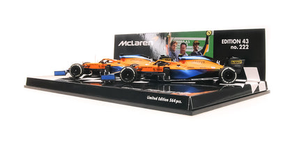 McLAREN MCL35M CAR SET 1 &amp; 2 POSTO RICCIARDO/NORRIS ITALIAN GP 2021