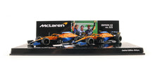 McLAREN MCL35M CAR SET 1 &amp; 2 POSTO RICCIARDO/NORRIS ITALIAN GP 2021