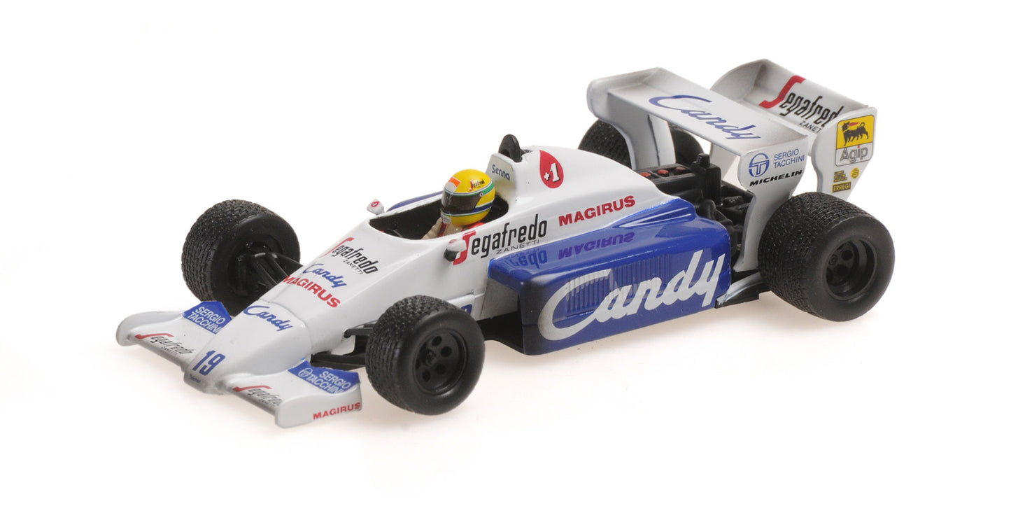 TOLEMAN HART TG184 AYRTON SENNA 2ND PLACE MONACO GP 1984 DIRTY VERSION