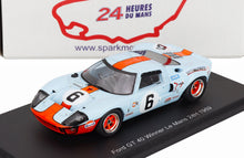 FORD USA – GT40 4,9 l V8 TEAM JW AUTOMOTIVE ENGINEERING Nr. 6 SIEGER 24-Stunden-Rennen von Le Mans 1969 JACKY ICKX – JACKIE OLIVER – HELLBLAU-ORANGE