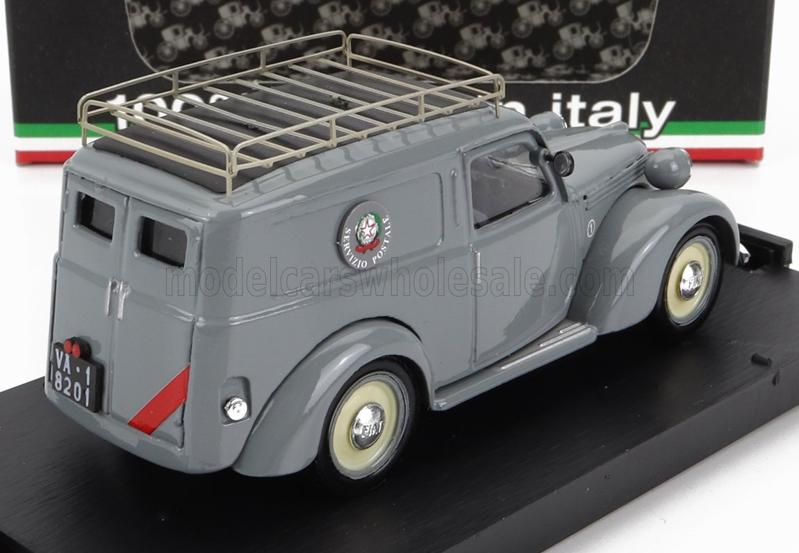 FIAT - 1100 VAN POSTE ITALIANE SERVIZIO POSTALE VARESE 1950 - GREY Scale model car on Vroomi