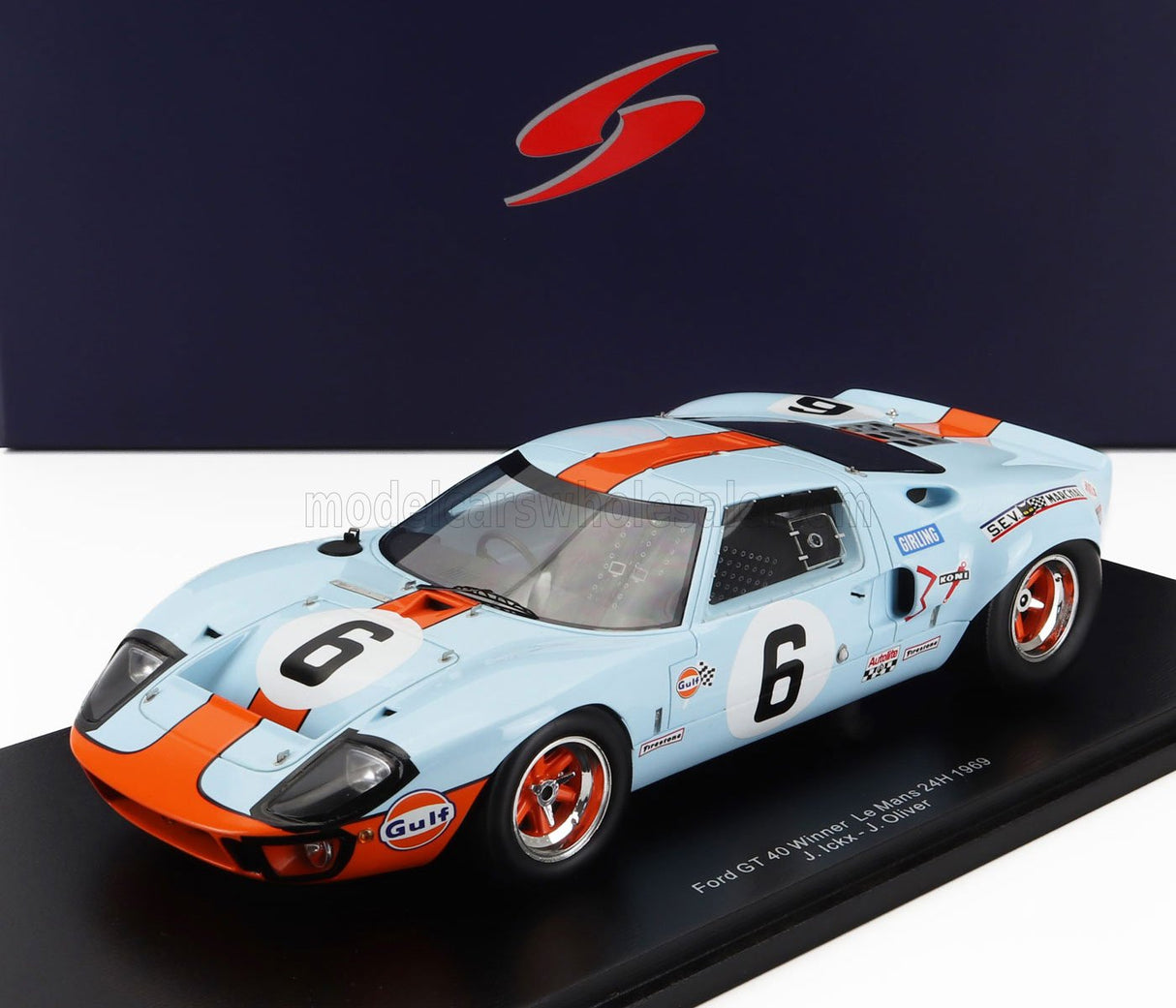 FORD USA | GT40 4.9L V8 TEAM JW AUTOMOTIVE ENGINEERING N 6 VINCITORE 24h LE MANS 1969 JACKY ICKX - JACKIE OLIVER
