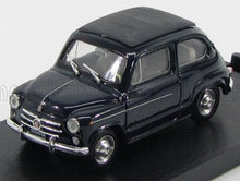 FIAT - 600D TRASFORMABILE CHIUSA 1960 - BLUE SCURO 456 Scale model car on Vroomi