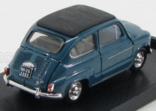 FIAT - 600D TRASFORMABILE CHIUSA 1960 - BLUE 404 Scale model car on Vroomi