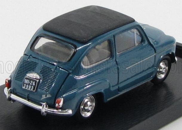 Fiat 600D Trasformabile Chiusa 1960 Blue 404 Brumm 1:43 scale model - image 2