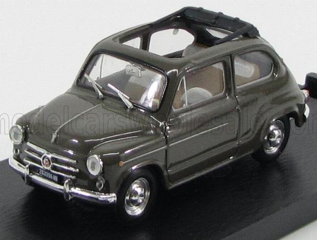 FIAT - 600D TRASFORMABILE APERTA 1960 - BEIGE 538 Scale model car on Vroomi