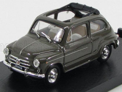 FIAT - 600D TRASFORMABILE APERTA 1960 - BEIGE 538 Scale model car on Vroomi