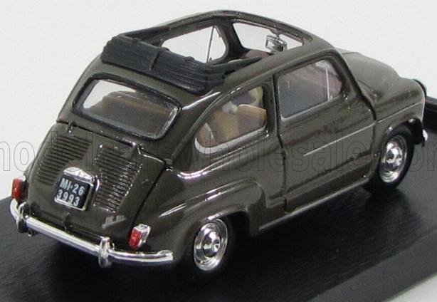 FIAT - 600D TRASFORMABILE APERTA 1960 - BEIGE 538 Scale model car on Vroomi