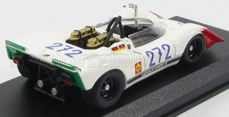 PORSCHE - 908/2 N 272 TARGA FLORIO 1969 KAUHSEN - VAN WENDT - BLANC ROUGE VERT - Vroomi