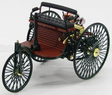MERCEDES BENZ - PATENT MOTORWAGEN 1886 - GREEN WOOD Scale model car on Vroomi