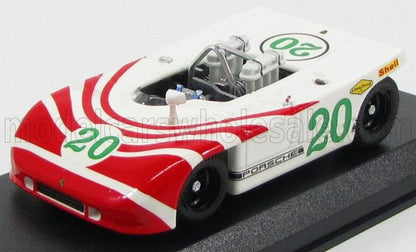 PORSCHE - 908/03 3,0 L N 20 TARGA FLORIO 1970 VIC ELFORD - HANS HERRMANN - BLANC ROUGE - Vroomi