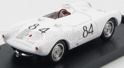 PORSCHE - 550A RS SPIDER N 84 WINNER TARGA FLORIO 1956 UMBERTO MAGLIOLI - WHITE Scale model car on Vroomi