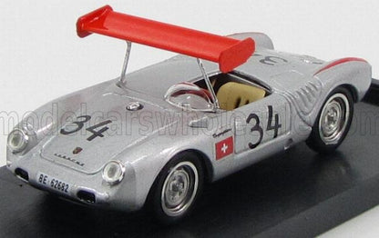 PORSCHE - 550 RS N 34 1000Km NURBURGRING 1956 MICHAEL MAY - PIERRE MAY - SILVER Scale model car on Vroomi