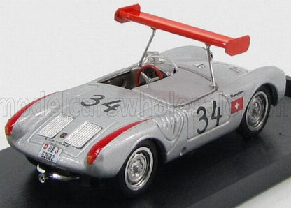 PORSCHE - 550 RS N 34 1000Km NURBURGRING 1956 MICHAEL MAY - PIERRE MAY - SILVER Scale model car on Vroomi