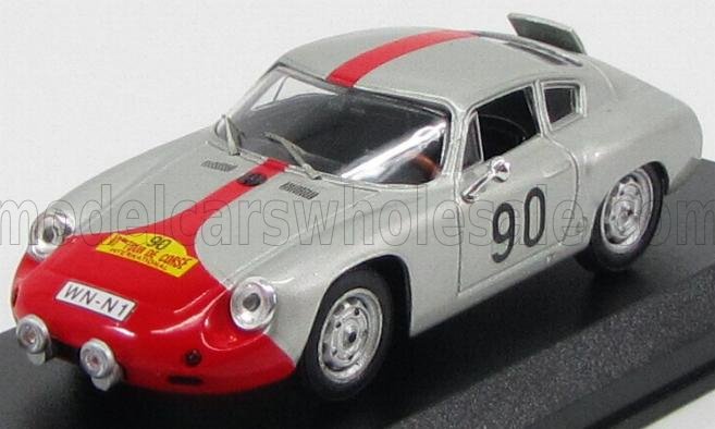 PORSCHE - 1600GS ABARTH N 90 TOUR DE CORSE 1961 - ARGENTO ROSSO - Vroomi