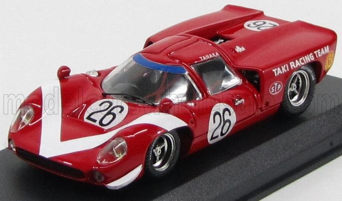 LOLA - T70 COUPE N 26 GP JAPON 1968 K.TANAKA - ROUGE BLANC - Vroomi