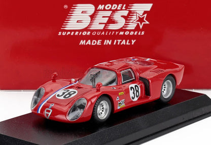 ALFA ROMEO - 33.2 COUPE N 38 TEST LE MANS 1968 GOSSELIN - TROSCH - RED