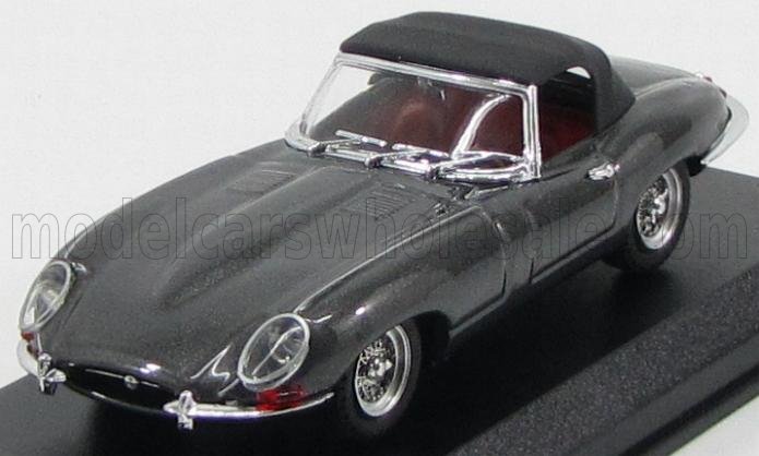 JAGUAR  E-TYPE SPIDER CHIUSA 1962 - GRIGIO OPALINATO METALLIZZATO - Vroomi