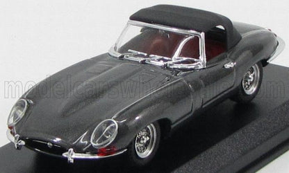 JAGUAR  E-TYPE SPIDER CHIUSA 1962 - GRIGIO OPALINATO METALLIZZATO - Vroomi