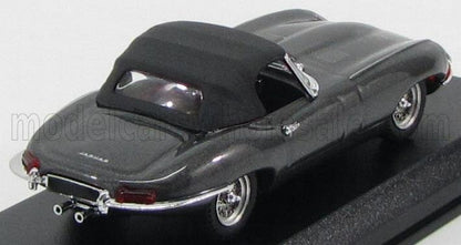 JAGUAR  E-TYPE SPIDER CHIUSA 1962 - GRIGIO OPALINATO METALLIZZATO - Vroomi