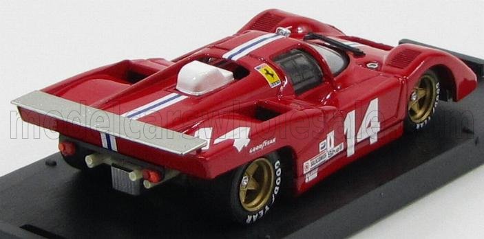 FERRARI - 512M TEAM NART N. 14 6 Ore di Watkins Glen 1971 POSEY - BUCKNUM - modellino in scala RED modellino Vroomi