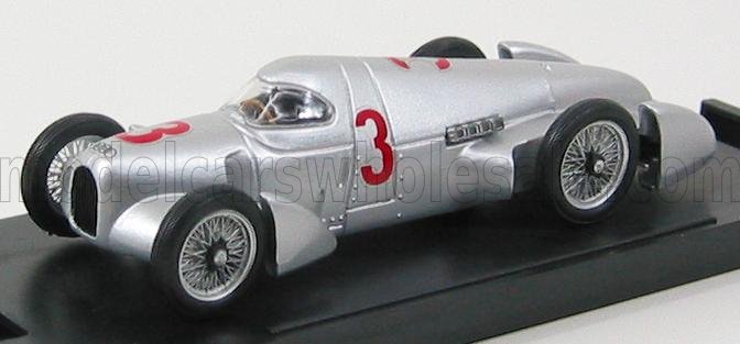 AUTO UNION - TYPE B N 3 REKORDWAGEN AVUS RENNEN 1935 B.ROSEMEYER - SILVER Scale model car on Vroomi