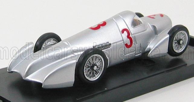 AUTO UNION - TYPE B N 3 REKORDWAGEN AVUS RENNEN 1935 B.ROSEMEYER - SILVER Scale model car on Vroomi