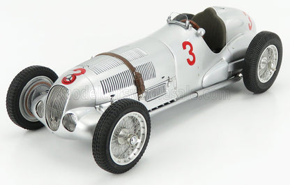 MERCEDES-BENZ - F1 W125 N° 3 GP DE DONINGTON 1937 M. VON BRAUCHITSCH - ARGENT