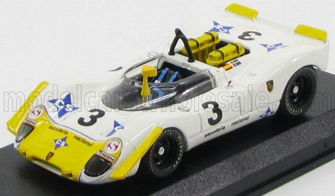 PORSCHE - 908/2 N 3 JARAMA 1970 WISELL - BAGRATION - BLANC JAUNE - Vroomi