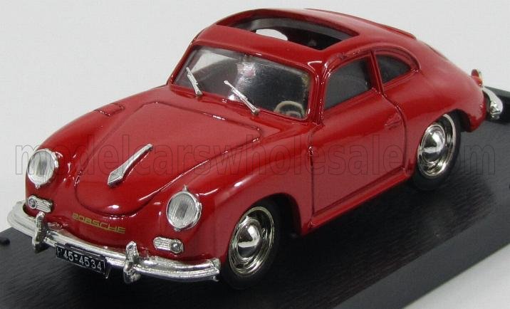 Porsche 356 Coupé 1952 Red Open Top Brumm 1:43 scale model