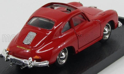 PORSCHE - 356 COUPE 1952 OPEN - TETTO APERTO - RED Scale model car on Vroomi