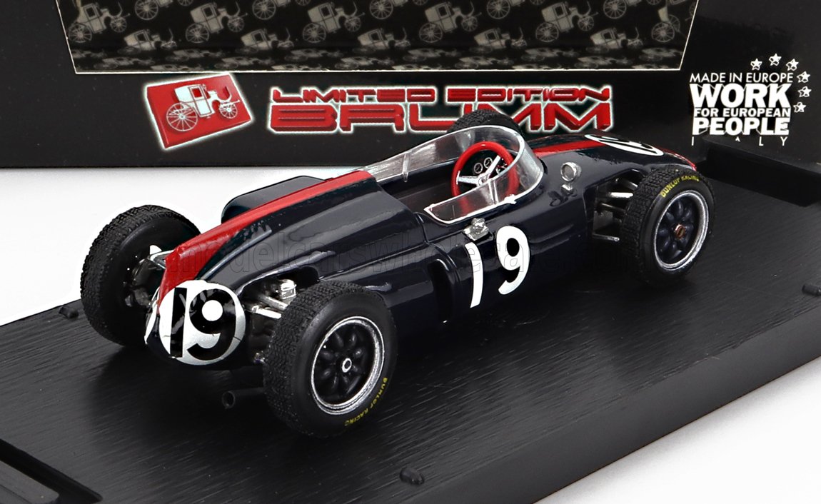 COOPER - F1 T53 GP DI GERMANIA 1961 N. 19 R. SALVADORI - BLU modellino in scala modellino Vroomi