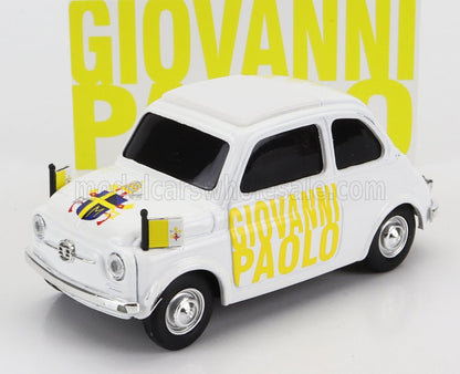FIAT - 500 PAPA GIOVANNI PAOLO II - BEATO LUI - WHITE Scale model car on Vroomi