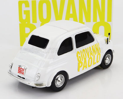 FIAT - 500 PAPA GIOVANNI PAOLO II - BEATO LUI - WHITE Scale model car on Vroomi