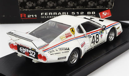 FERRARI - 512BB SCUDERIA ROSSO N. 48 24 Ore di Le Mans 1981 M. SALMON - S. PHILIPS - S. EARLE - WHITE modellino in scala modellino Vroomi