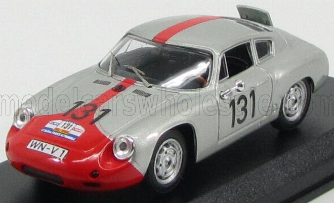 PORSCHE - ABARTH N 131 TOUR DE FRANCE 1961 WALTER - STRAHLE - ARGENT ROUGE - Vroomi