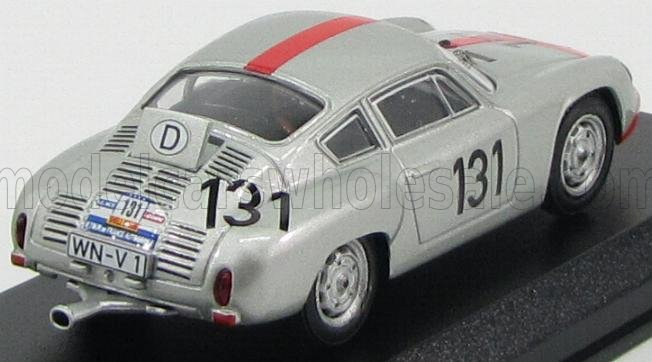 PORSCHE - ABARTH N 131 TOUR DE FRANCE 1961 WALTER - STRAHLE - ARGENT ROUGE - Vroomi