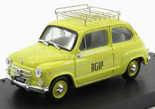 FIAT - 600D VEICOLO COMMERCIALE PUBLICITAIRE AGIP 1960 - YELLOW Scale model car on Vroomi