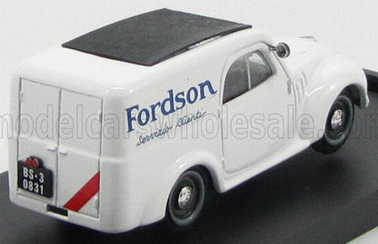 FIAT - 500C FURGONE VAN VEICOLO COMMERCIALE PUBBLICITARIO FORDSON BRESCIA SERVIZIO CLIENTI 1950 - BIANCO NERO