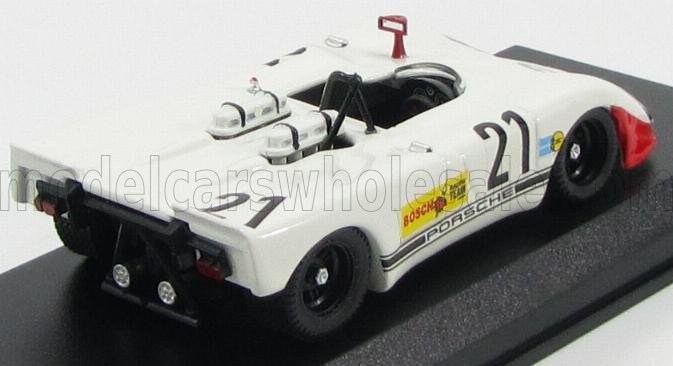 PORSCHE - 908/2 FLUNDER SPIDER N 21 HOCKENHEIM 1970 NIKI LAUDA - BLANC ROUGE - Vroomi