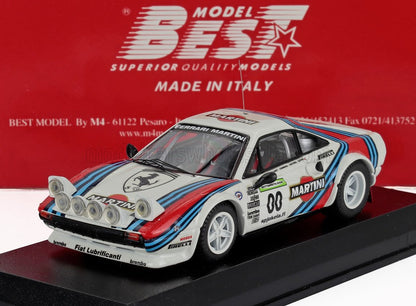 FERRARI - 308 GTB COUPE MARTINI TEAM MAKELA AUTO TUNING (night version) N 00 HISTORY RALLY FINLANDIA 2009 - WHITE