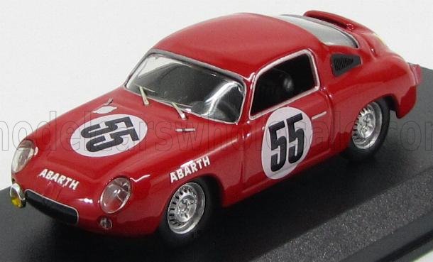 FIAT - ABARTH 700S COUPÉ ÉQUIPE ABARTH & CIE N° 55 24 HEURES DU MANS 1961 P. CONDRILLIER - C. FOITEK - ROUGE - Vroomi