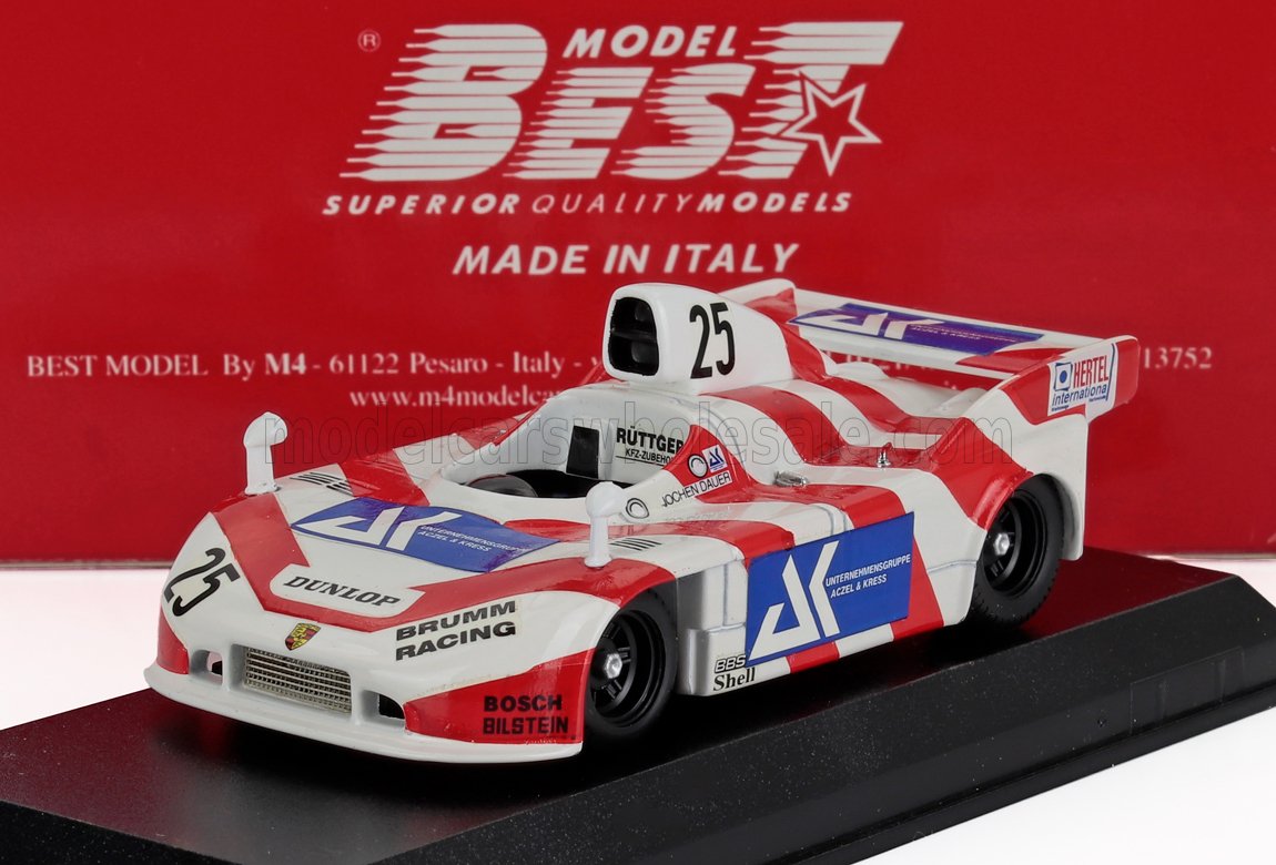 PORSCHE - 908/03 TURBO Gr.6 BRUNN RACING N 25 DRM NORISRING 1983 J.DAUER - BLANC ROUGE BLEU - Vroomi