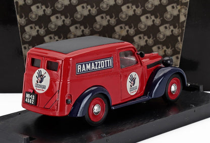 FIAT - 1100E VAN RAMAZZOTTI 1950 - RED BLUE Scale model car on Vroomi