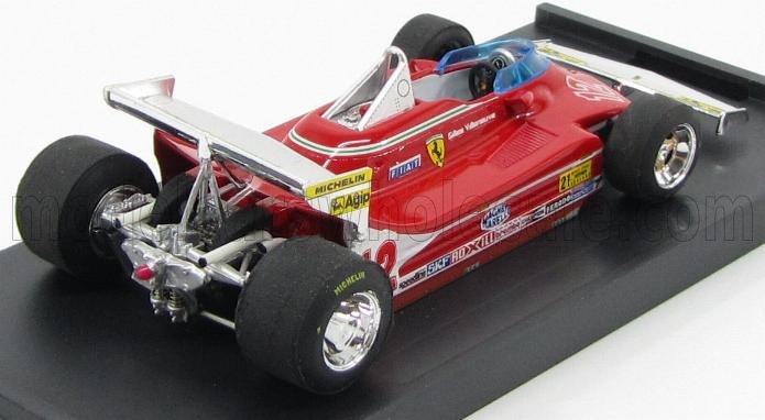 FERRARI - F1 312T4 N 12 PROVE ALA POSTERIORE OVEST USA GP 1979 GILLES VILLENEUVE - RED Scale model car on Vroomi