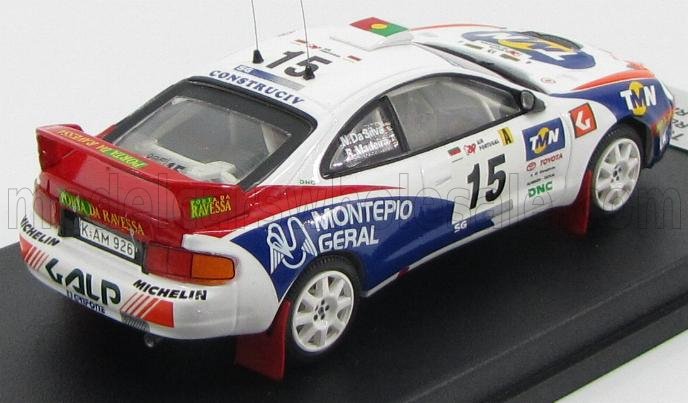 TOYOTA - CELICA ST205 N 15 9e RALLYE DU PORTUGAL 1998 R.MADERA - N.R.SILVA - BLANC BLEU ROUGE - Vroomi