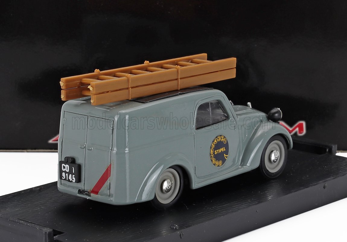 Fiat 500B Van Stipel 1949 Grey Brumm 1:43 scale model - image 2